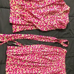 Yves Saint Laurent skirt and blouse set